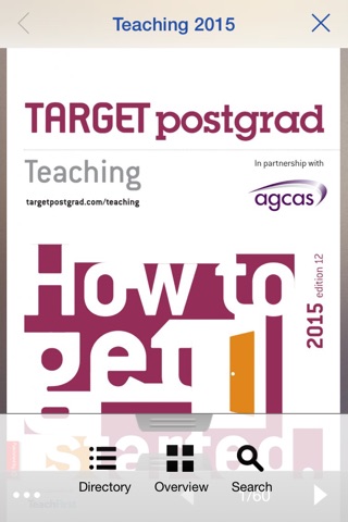 TARGETpostgrad Teaching screenshot 2
