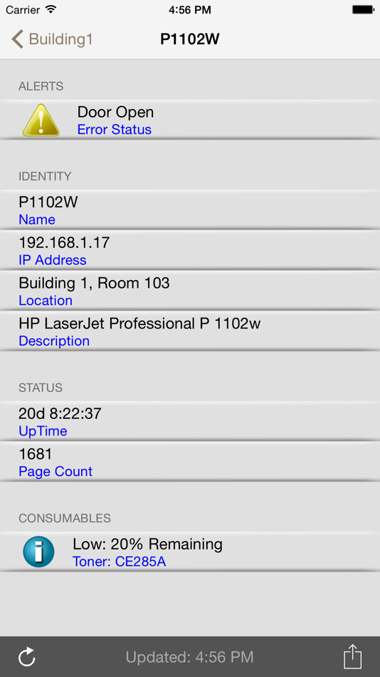 #2. PrinterMonitor - SNMP client for network printers (iOS) 由: Robert Hueston