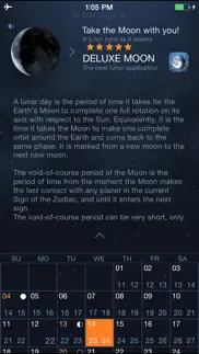 moon days - lunar calendar and void of course times iphone screenshot 3