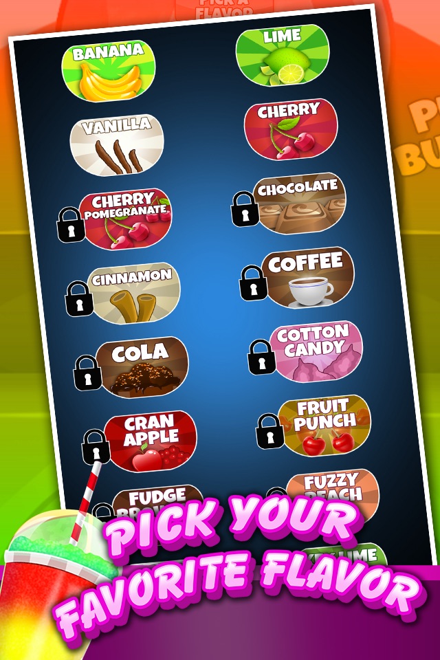 ` A Slushie Frozen Food Ice Candy Soda Dessert Drink Maker Games screenshot 3