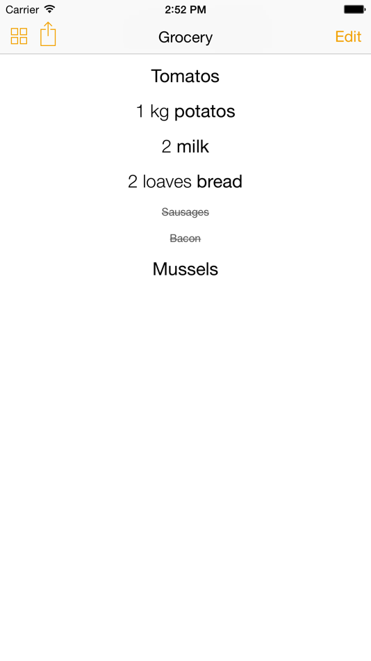 SavouryList - Grocery List for Shopping - 1.4.4 - (iOS)