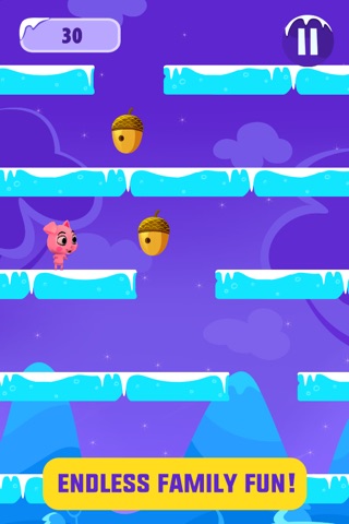 Piggy Run & Jump - Tilt to Escape from the Grumpy Bear - Crazy Chase on Ice screenshot 4