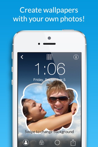 Selfie Lock Screen – Use photos and frames to create custom wallpapers screenshot 3