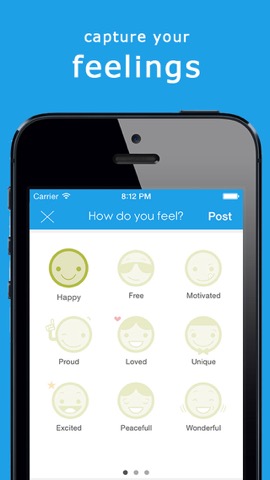 Feelic - Mood Tracker, Share, Text & Chat with Friendsのおすすめ画像1