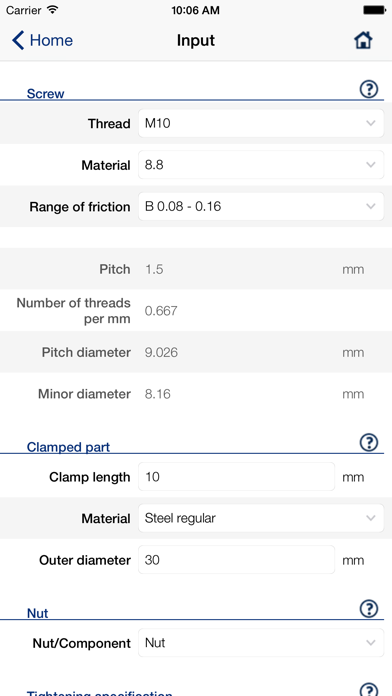 Screenshot #2 pour Screw-Designer Basic
