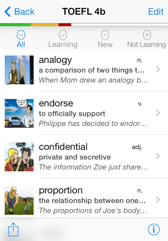 Knowji TOEFL Audio Visual Vocabulary Flashcards with Spaced Repetition screenshot 4