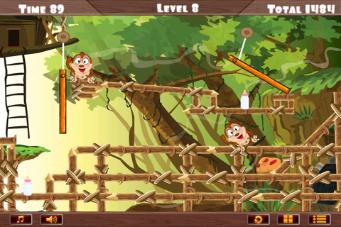 Cute Baby Monkey Can't Swing PAID - Crazy Animal Jungle Adventure screenshot 4