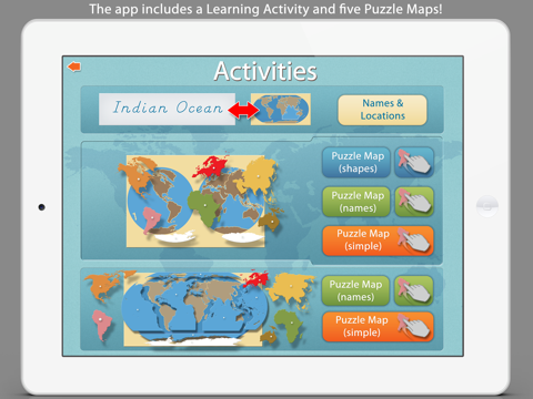 Screenshot #4 pour World Continents and Oceans - A Montessori Approach To Geography