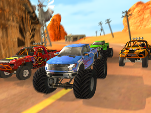 Screenshot #4 pour 3D Monster Truck Racing