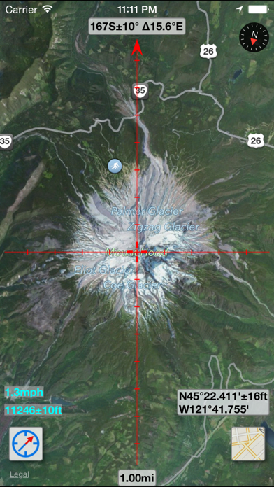 MapTool - GPS, Compass, Altitude, Speedometer, UTM, MGRS and Magnetic Declination Screenshot