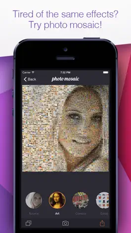 Game screenshot Photo Mosaic - touch and turn your selfie into a masterpiece and create amazing mosaics hack