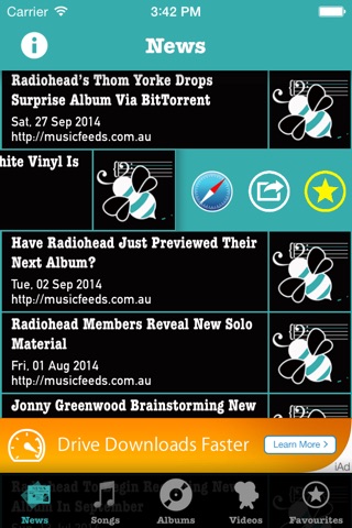 BeeMyMusic - Radiohead edition screenshot 2