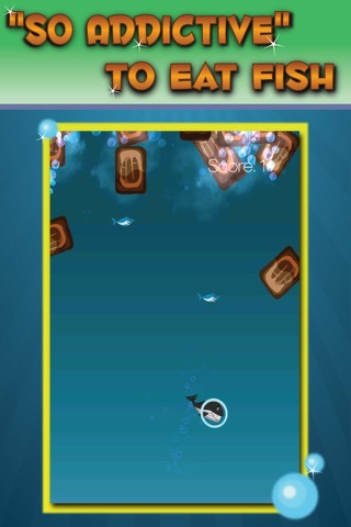 Mini Shark Attack - Avoid Great White and Eat Ocean Fish Simulator: FREE Arcade Game screenshot 2