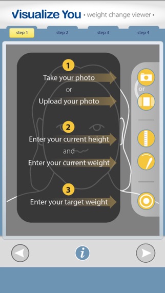 visualize you: weight change viewer iphone screenshot 1