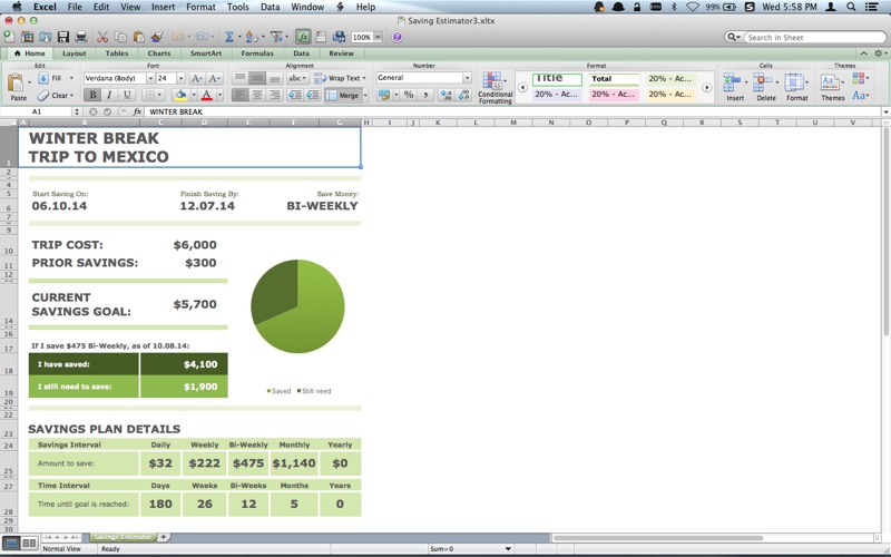 Screenshot #1 pour Templates for MS-Excel