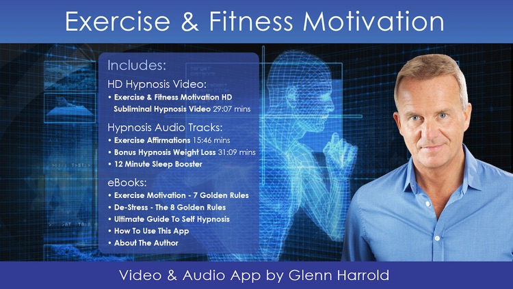 Exercise and Fitness Motivation Subliminal Hypnosis Video App by Glenn Harrold