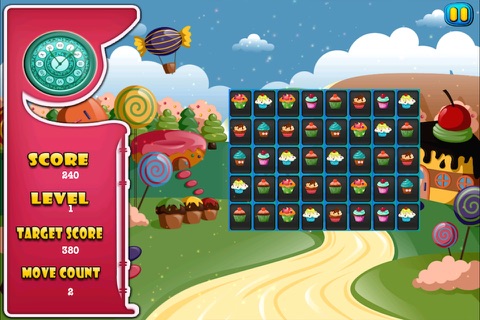 A Cupcake Match FREE - Sweet Treat Puzzle Party Mania screenshot 3