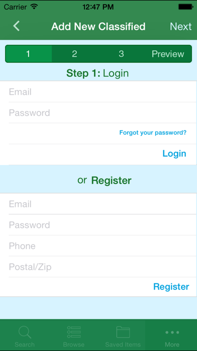 App screenshot
