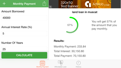 Screenshot #1 pour Loans Calculator and Manager