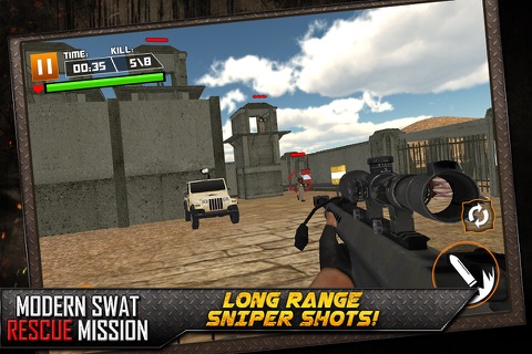 SWAT Team Strike 3D - Counter Terrorist Combat Missions screenshot 2