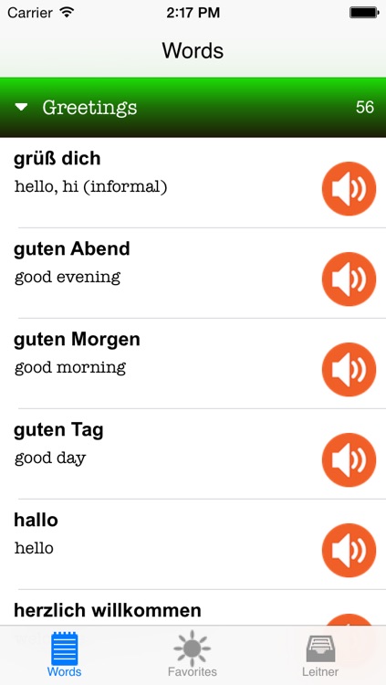 Learn German - Leitner