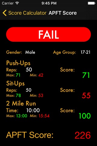 APFT Pro Elite screenshot 3