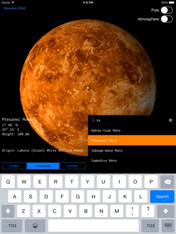 Venus Explorer screenshot 2