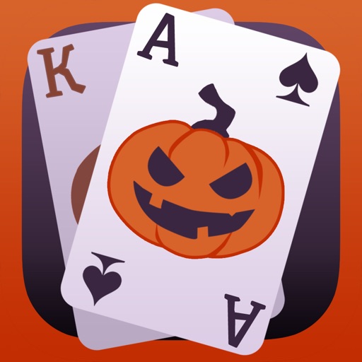 Solitaire Game. Halloween Icon