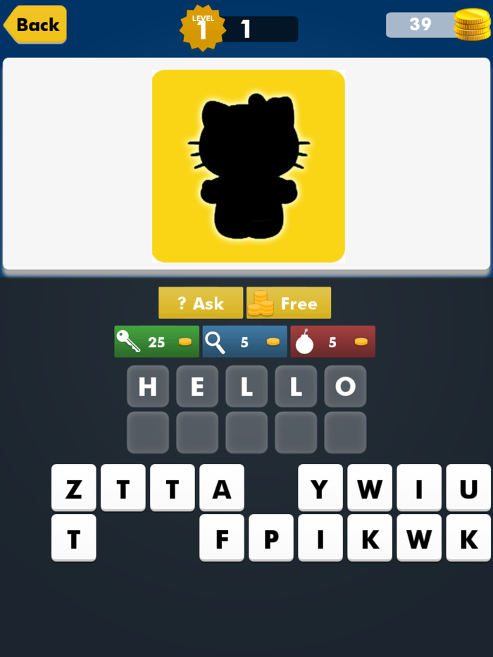 Cartoon Shapes Shadow Quiz Trivia  Learn Famous Animation Movie Character Name