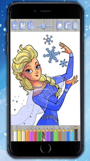 Pintar princesas de hielo mágico – dibujos para colorear(圖2)-速報App