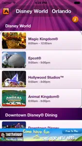 Wait Time For Disney Orlando by apptasmic.com screenshot #3 for iPhone