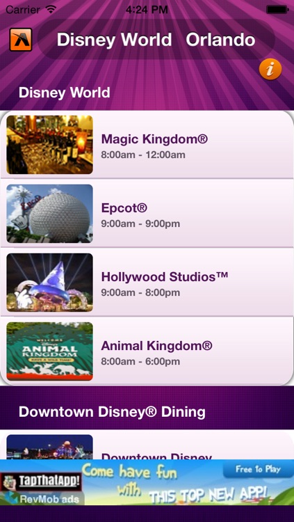Wait Time For Disney Orlando by apptasmic.com