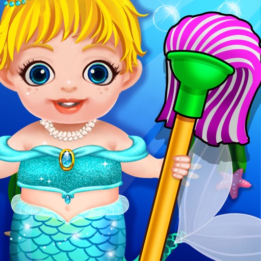 Mermaid Dream House - Little Ocean Kids Clean, Wash & Care Games