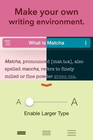 Matcha - Writing App & Text Processor screenshot 4