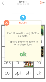 1 Pic 1 Clue: Word Search Game screenshot