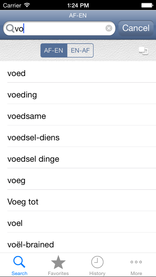 #1. Afrikaans<>English Dictionary (iOS) 由: Codore