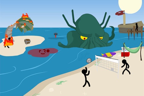 Death Click Beach - Stickman Edition screenshot 4