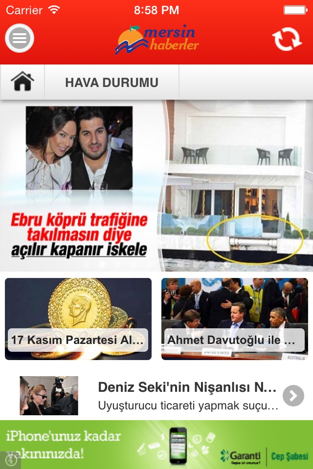 iPhone screenshot
