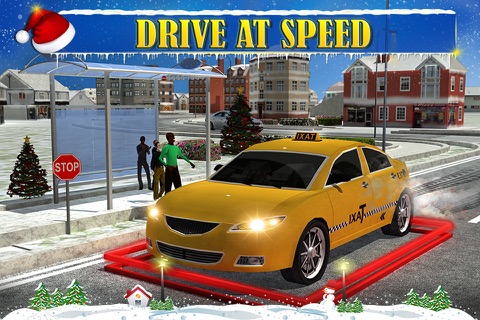 Christmas Taxi Duty 3D screenshot 3