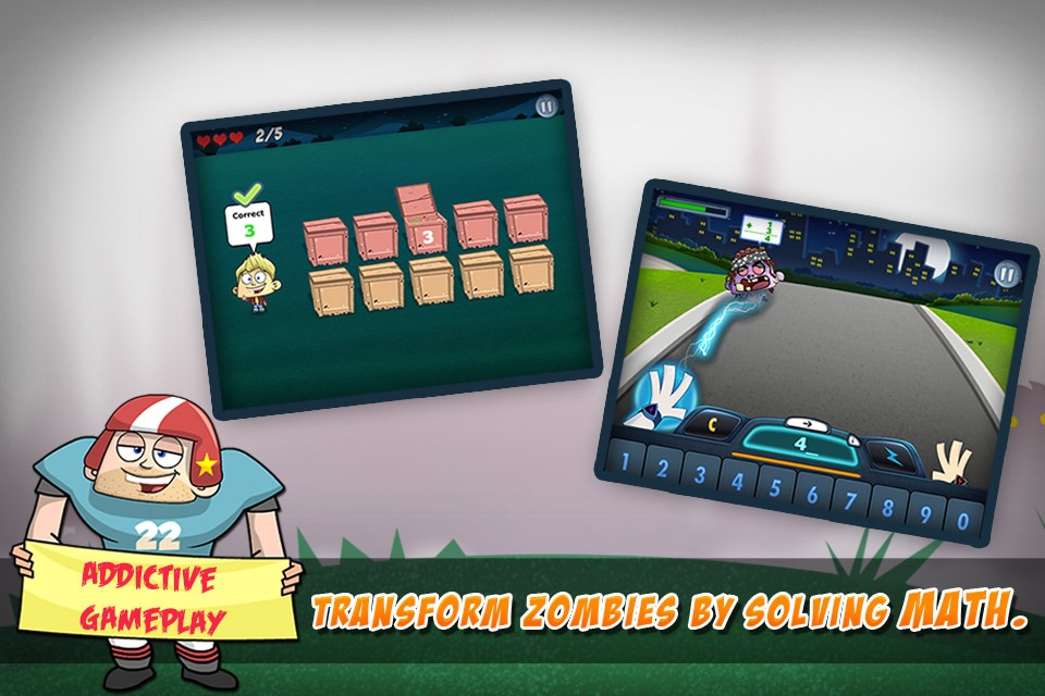 Math Vs Zombies - Math Games Grade K - 5 screenshot 4