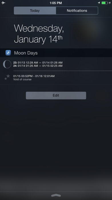 Moon Days - Lunar Calendar and Void of Course Times Screenshot