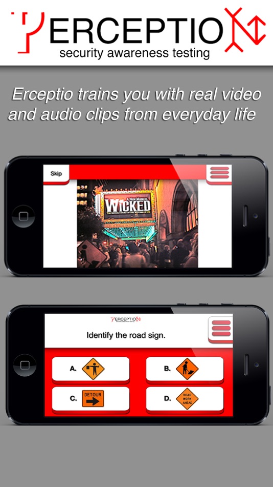#2. ERCEPTIO - Cross train your brain! Test your perception and security observation skills with real video and audio clips from everyday life. (iOS) 由: Jaroszlav Zseleznov