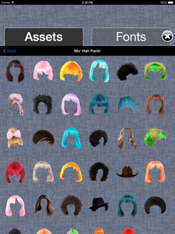 Wig it! iPad screenshot
