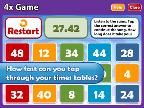 Math Songs: Times Tables 1x - 6x HD screenshot 4