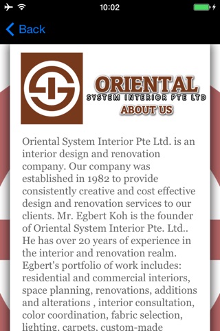 Oriental System Interior Pte Ltd screenshot 2