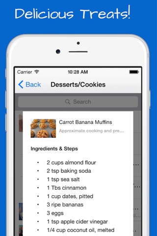 Paleo Desserts Recipes + bonus diet cookies, breads, flour, pasta, drinks and smoothies. screenshot 2