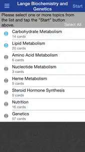 Biochemistry and Genetics Lange Flash Cards screenshot #2 for iPhone