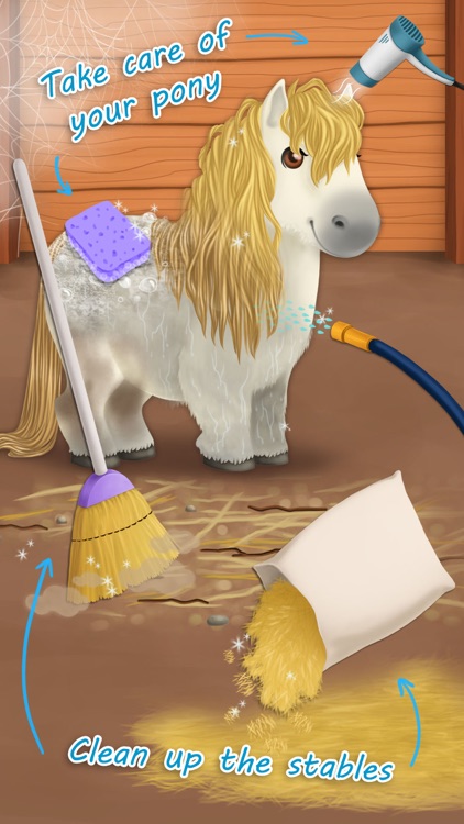 Sweet Baby Girl Cleanup 3 House Chores, Car Wash and Pony Care - Kids Game