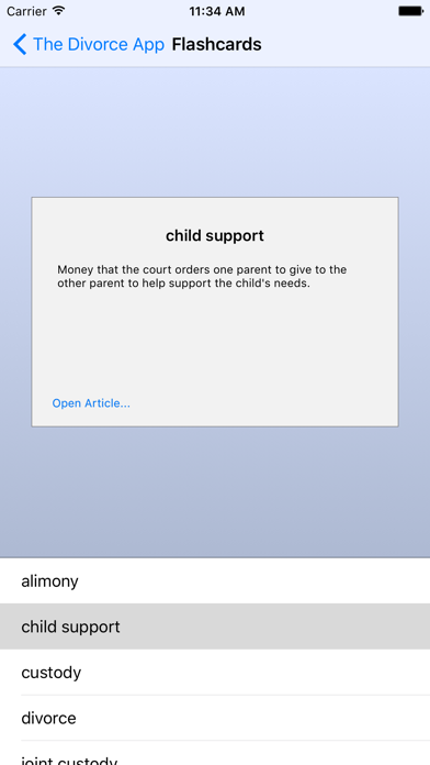 Divorce App iPhone screenshot 5 - Lifestyle app