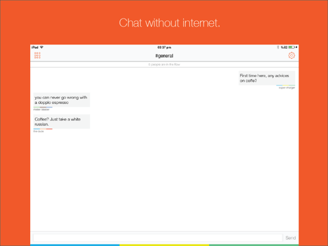Screenshot #4 pour Flows - Chat Without Internet